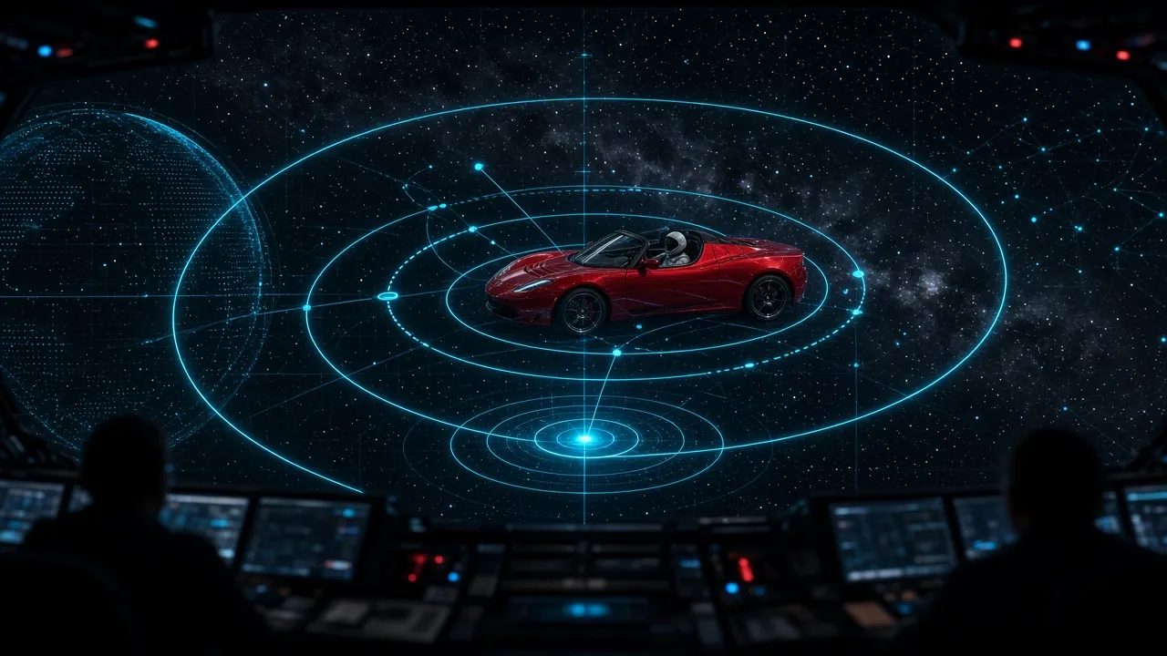Playful space telemetry dashboard aesthetic